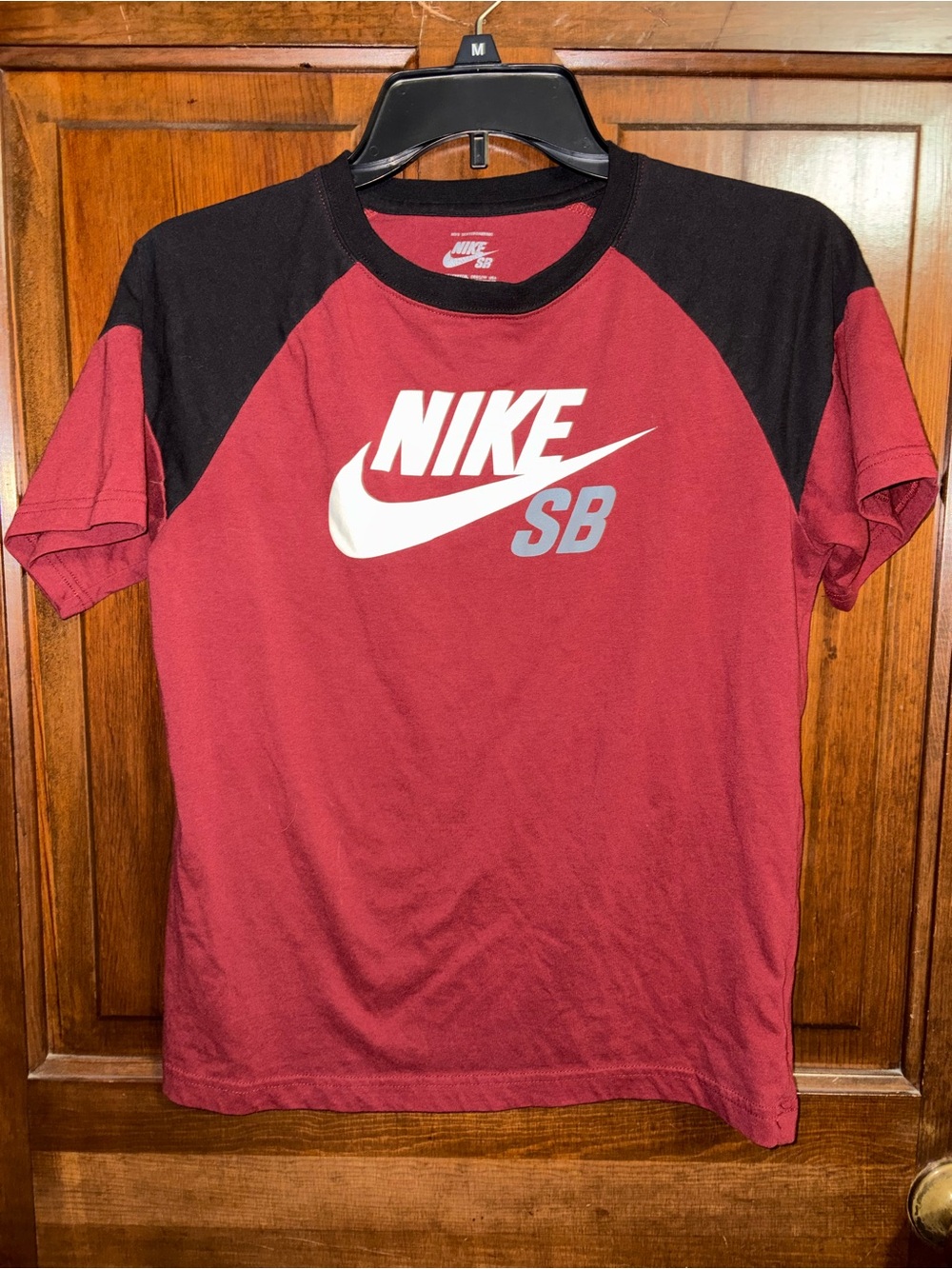 Nike SB Kid’s Red and Black Short Sleeve Logo T-Shirt